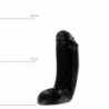 ALL BLACK Dildo Jerry, Vinyl, Black, 18 cm (7,1 in), Ø 5,5 cm (2,2 in) - TOYS